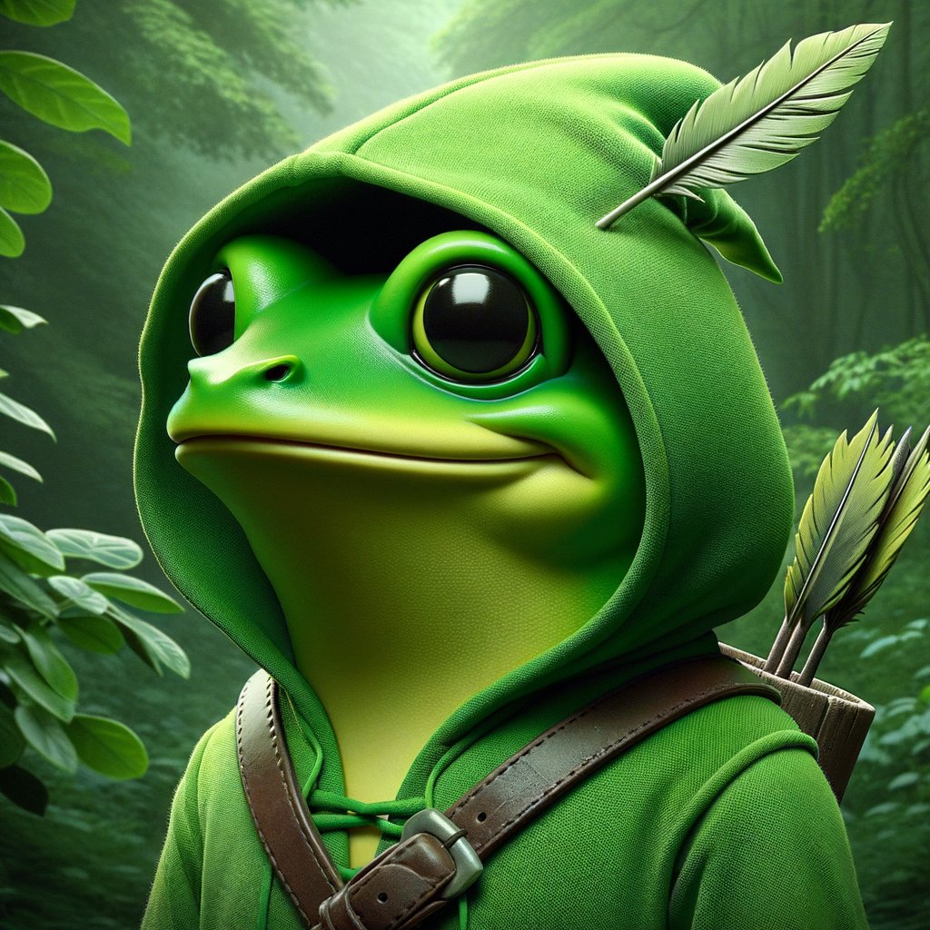 Pepe in Hood close-up